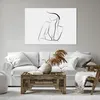 Bild auf Leinwand - Leinwandbild - Einteilig - Frau Linien Produktbild-Vorschau 6