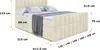 ALTDECOR Boxspringbett mit Fußteil, 2 Matratzen und Topper Produktbild-Vorschau 7