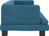 vidaXL Pelech pre psa modrý 80x45x30 cm zamat Náhľad obrázku produktu 4