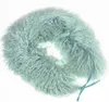 Schal aus 100% mongolischem Tibet Lammfell in Pastell Blau Produktbild-Vorschau 2