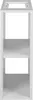 A white, minimalist shelf unit with two shelves, presented against a white background. Anteprima dell’immagine prodotto