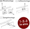 kalb | Aurinko LED Badleuchte Badlampe Spiegellampe, chrom Produktbild-Vorschau 6
