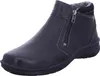 A single black leather boot with a zipper closure is shown against a white background. Voir les images du produit