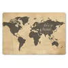 MuchoWow® Mauspad Mousepad Weltkarte - Vintage - Zitat Produktbild-Vorschau 1