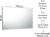 Specchio da parete 100x60 con bordo levigato a filo lucido Anteprima dell’immagine prodotto 2