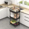 3-stöckiger Küchenwagen, Allzweckwagen, Servierwagen mit Produktbild-Vorschau 3