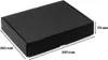 A black cardboard box with dimensions indicated. Podgląd zdjęcia produktu