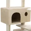 Katzenkratzbaum 132cm Kratzbaum Kletterbaum Spielbaum Sisal Produktbild-Vorschau 7