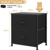Sweetcrispy lot de 2 tables de nuit, commode de chevet avec Voir les images du produit 2