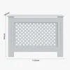 SONNI bílá Kryt chladiče 112 cm Křížová mřížka krytu Náhled obrázku produktu 7