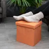 Intirilife Skládací taburet 30x30x30 cm v barvě MANDARINES Náhled obrázku produktu 4