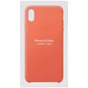 An orange iPhone case is shown in its packaging. Produktbild-Vorschau