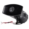 A black alarm horn speaker with red and black wires attached, shown from a side angle on a white background. Voir les images du produit