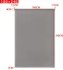 A gray roller blind with dimensions indicated by text overlays. Náhled obrázku produktu