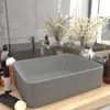 vidaXL Luxus-Waschbecken Matt Hellgrau 41x30x12 cm Keramik Produktbild-Vorschau 2
