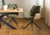 MASSIVMOEBEL24 Drehstuhl 61x61x89 braun / grün HENRI #101 Produktbild-Vorschau 9