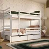 Hochbett 90x200 mit 2 Schubladen Etagenbett mit Produktbild-Vorschau 1