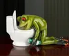 formano Frosch vor Toilette 14 x 8 cm – lustige handbemalte Produktbild-Vorschau 2