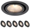Paulmann Möbel Einbauleuchten Set Dress schwenkbar 5x20W Produktbild-Vorschau 5