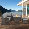 SVITA Monroe Set da giardino in polyrattan - Set di mobili Anteprima dell’immagine prodotto 3