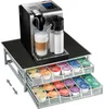 Kaffeekapselhalter Kapselständer mit  2 Schubladen für 72 Produktbild-Vorschau 2