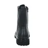 A back view of a black leather boot. Produktbild-Vorschau