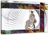Leinwandbild zebra für kinder bunt 60x40 cm Feeby farbe Produktbild-Vorschau 1