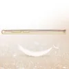 A side view of a phone case with glittery accents, floating above a sparkly surface with a feather. Produktbild-Vorschau