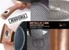 A collage of close-up images showcasing different aspects of a rose gold cookware set, including handles, interior texture, exterior finish, and branding. Náhľad obrázku produktu