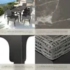tectake® Rattan Tisch Foggia 196 x 87 x 76 cm Produktbild-Vorschau 4