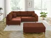 S-STYLE MÖBEL - Kai - Ecksofa mit Schlaffunktion und Hocker Produktbild-Vorschau 2