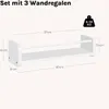 WOLTU Wandregale 3er Set, Hängeregal mit Metallstange, Produktbild-Vorschau 3