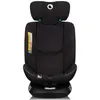 A black car seat is shown from the front against a white background. Produktbild-Vorschau