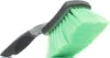 A car cleaning brush with green bristles and a gray and black handle, isolated on a white background. Produktbild-Vorschau