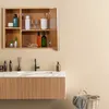 Szafka łazienkowa Relaxdays z lustrem, 2 otwarte półki, z Podgląd zdjęcia produktu 5