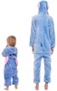 Pigiama Kigurumi Onesie Stitch Costume Blu per bambini Anteprima dell’immagine prodotto 7