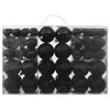 vidaXL 100-tlg. Weihnachtskugel-Set Schwarz Produktbild-Vorschau 7