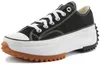 A single black Converse Run Star Hike Ox sneaker with a white sole and laces, placed on a white background. Podgląd zdjęcia produktu