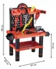 A toy workshop tool bench for children, with various tools and accessories displayed. Náhled obrázku produktu