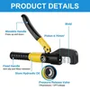 Hydraulische Presszange für Kabelschuhe - YQK-70 - 10 t Produktbild-Vorschau 3