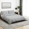 Bettwäsche-Set Grau 140x200 cm Baumwolle Produktbild-Vorschau 2