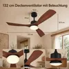 132 cm Deckenventilator mit Beleuchtung und Fernbedienung, Produktbild-Vorschau 3