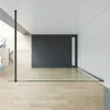 Walk-in-Dusche 100cm Duschabtrennung schwarz matt Duschwand Produktbild-Vorschau 3