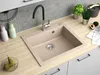 Granitspüle - Spülbecken - Küchenspüle - 57 x 50 cm - Beige Produktbild-Vorschau 3