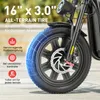 E Scooter mit Straßenzulassung,16 × 3.0 Zoll Fat Tire E Produktbild-Vorschau 2