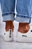 Damen Sneakers KK274010 Weiß, geschnürt, abgerundete, Produktbild-Vorschau 14