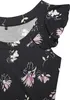 VIVANCE Rundhalsshirt schwarz-mauve bedruckt Größe 44/46 Produktbild-Vorschau 6