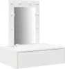 vidaXL Toaletný stolík so zásuvkami biely 60 x 40 x 70 cm Náhľad obrázku produktu 1