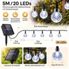 5M Lichterkette Außen Solar Glühbirnen LED Lichterketten, Produktbild-Vorschau 5