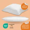 2er Set Daunenkissen 80 x 80 cm, 3-Kammer Daunenkopfkissen, Produktbild-Vorschau 4